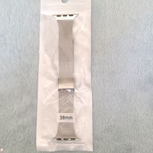 Smart watch replacement band 38 mm silver